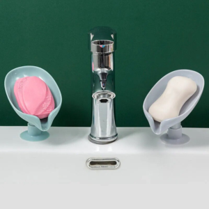 0 main boite a savon en forme de feuille porte savon de salle de bain douche assiette de rangement plateau eponge fournitures de salle de bain gadget