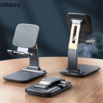 0 main cmaos support de bureau pliable pour telephone portable iphone 12 ipad accessoire de table en metal a gravite reglable pour xiaomi