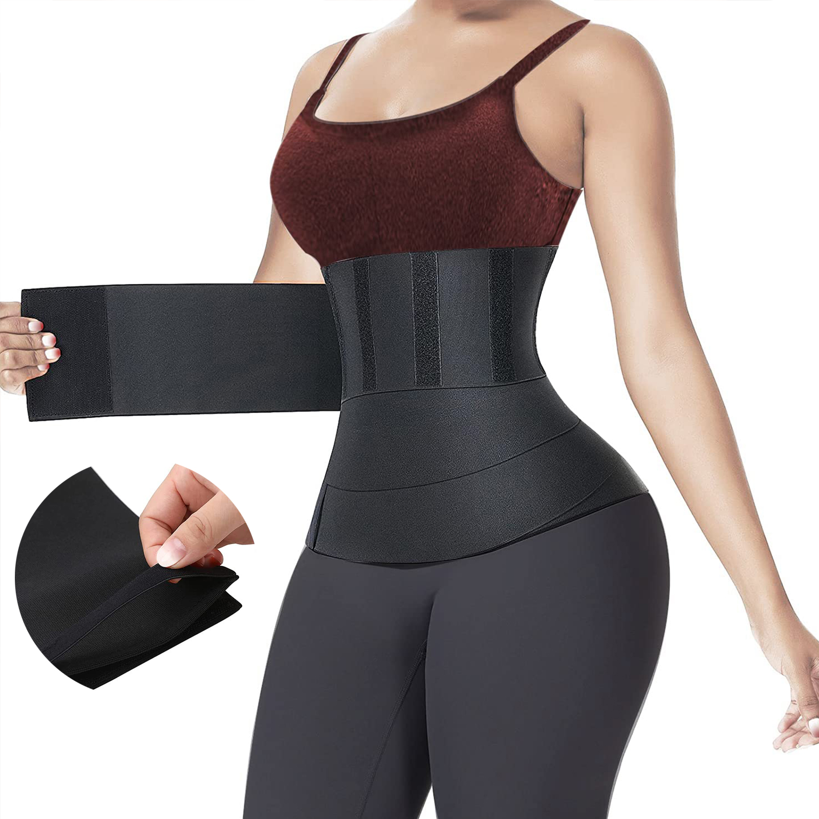 Waist Trainer for Women Tummy Wrap Waist Trimmer Belt Slimming Body Shaper Plus Size Invisible Wrap Waist Support Slimming Tummy