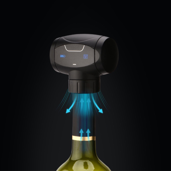 2 main bouchons de vin electriques economiseur de vin sous vide automatique scelleur de bouchon de bouteille de vin meilleurs cadeaux pour les amateurs de vin