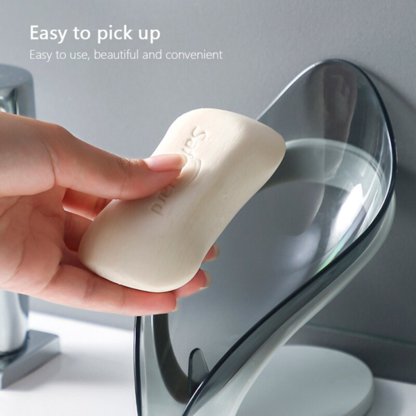 2 main porte savon en forme de feuille boite a savon de cuisine boite de rangement de vaisselle drain antiderapant etui de rangement de savon accessoires de salle de bains
