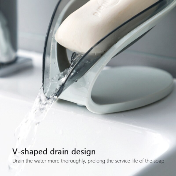 3 main porte savon en forme de feuille boite a savon de cuisine boite de rangement de vaisselle drain antiderapant etui de rangement de savon accessoires de salle de bains