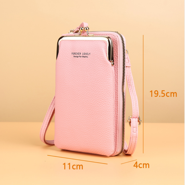 5 main mobile phone bag crossbody women luxury mini pu card pouch korean template case leather girls coin purse travel portable