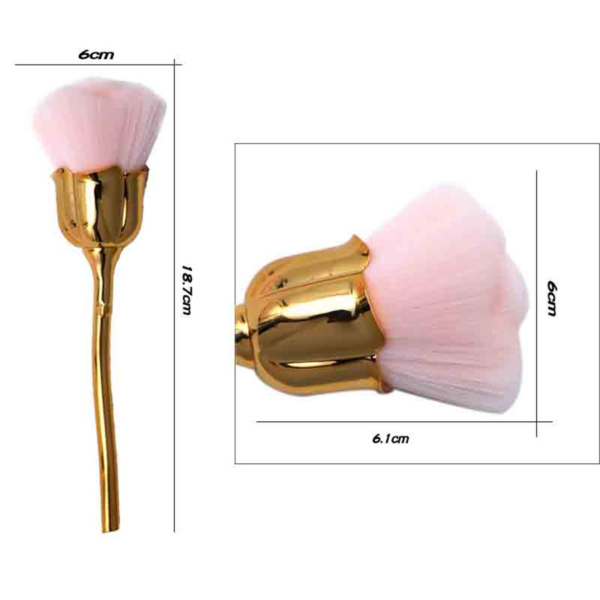 4 main laikou rose nail art dust brush for manicure beauty brush blush powder brushes fashion gel nail accessories nail material tools