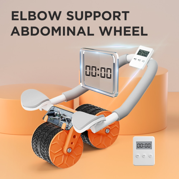 0 main ab roller wheel automatic rebound with elbow support flat plate exercise wheel silence abdominal wheel home exercise equipment