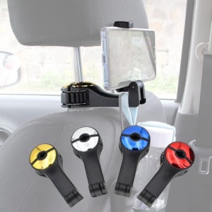 0 main 2 in 1 car gadget car back seat hanger hook organizer car headrest hook with phone holder for handbag car 2 interior accessories