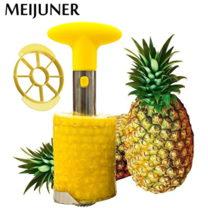 0 main stainless steel pineapple corer slicer spiral cutter fruit corer peeler stem remover blades for easy coring kitchen tools