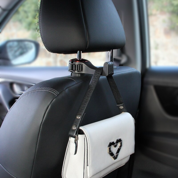 1 main 2 in 1 car gadget car back seat hanger hook organizer car headrest hook with phone holder for handbag car 2 interior accessories