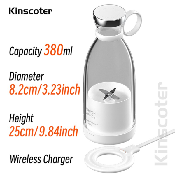 2 main kinscoter portable electric juicer cream smoothie blender bottle mixer fruit clipper machine fruit shaker drop shipping