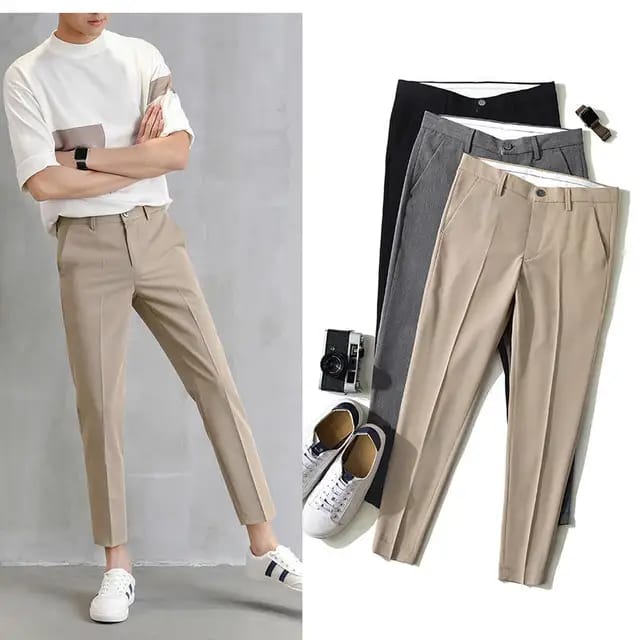 MEN PANTS HIGH QUALITY SLIM UP SMALL FEET CASUAL